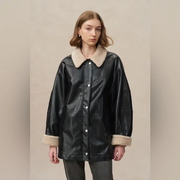 Jesper Börjesson with Fabrique Courtney Jacket in Vegan Leather size Medium - Picture 6 of 7